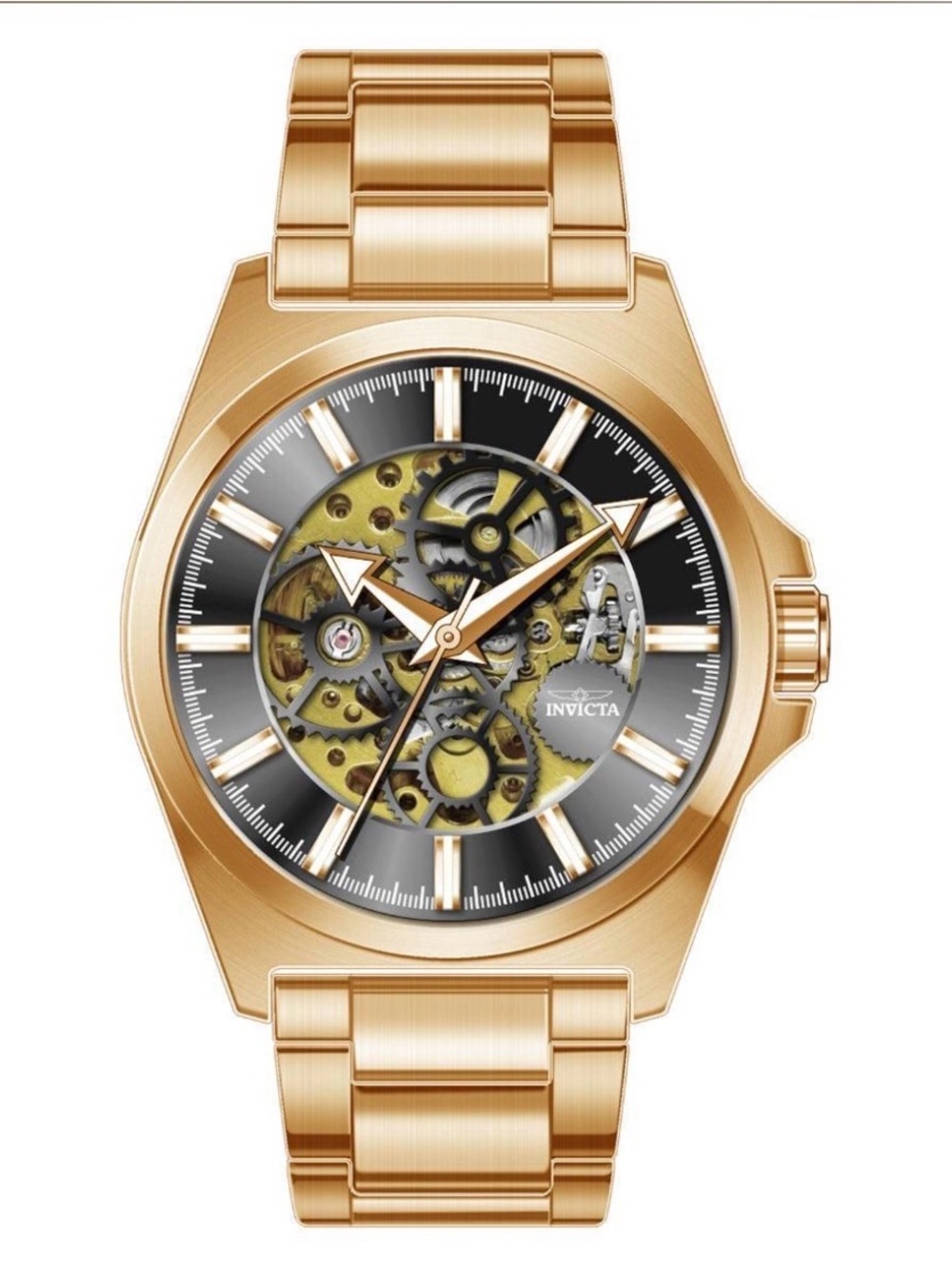 NEW Invicta Objet D’Art Automatic Watch – Gold, 44mm – Model 69998